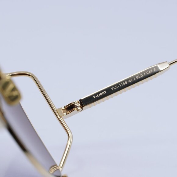 ?️ New Valentino V-LIGHT VLS-116B Sunglasses - Light Gold Frame main image 5